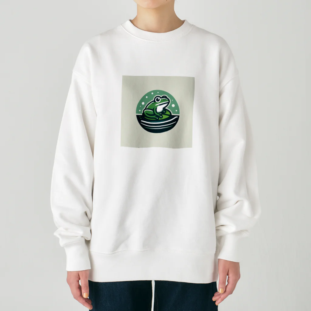 Design Harborのcute frog ヘビーウェイトスウェット