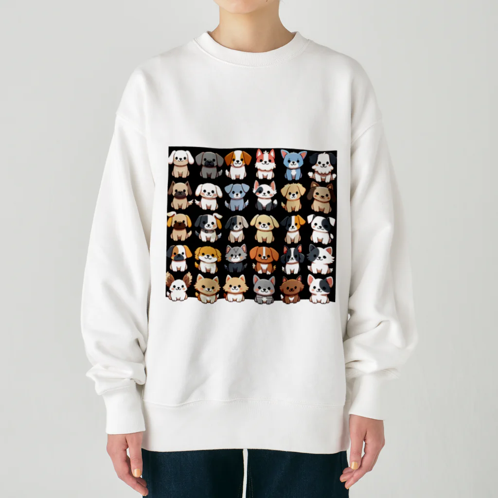 mochihouseのイッヌ大集合 Heavyweight Crew Neck Sweatshirt