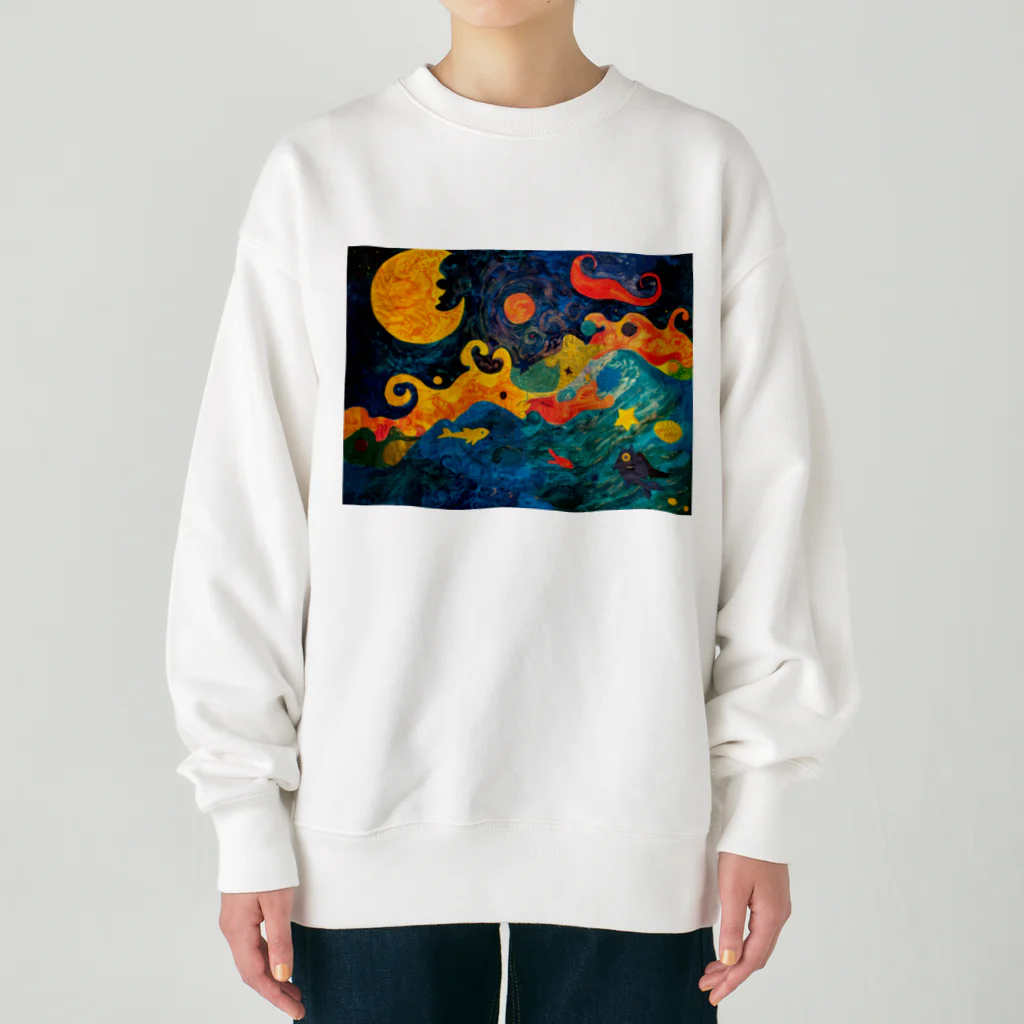 AQUAMETAVERSEのゲンノ夢　　NON13 Heavyweight Crew Neck Sweatshirt