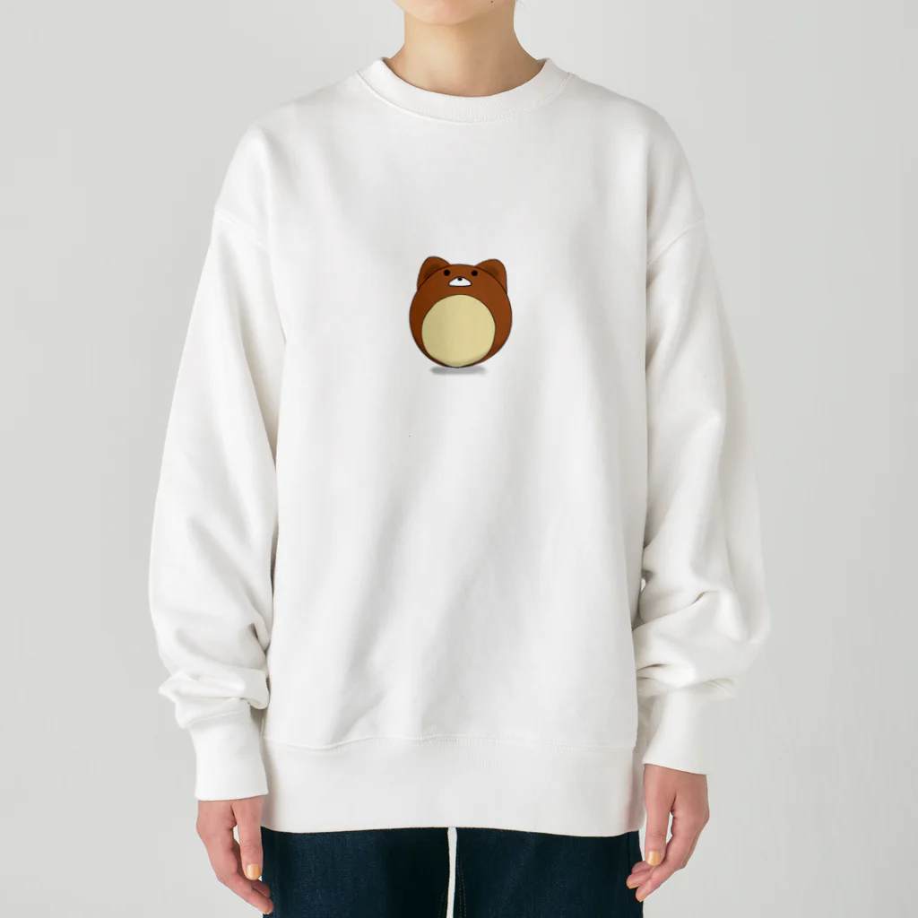 ばさぱん　web storeのアニマルボール　くまちゃん Heavyweight Crew Neck Sweatshirt