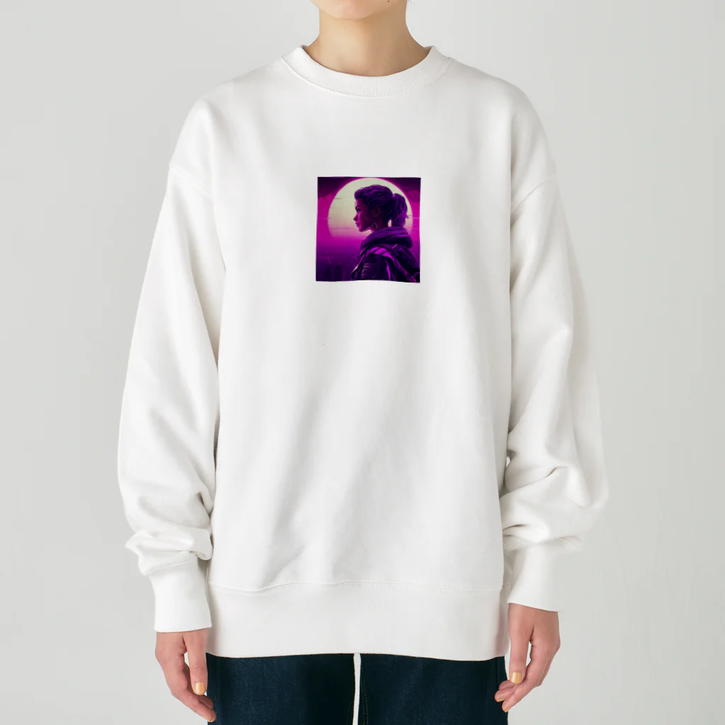 ゆーきの夕暮れ Heavyweight Crew Neck Sweatshirt