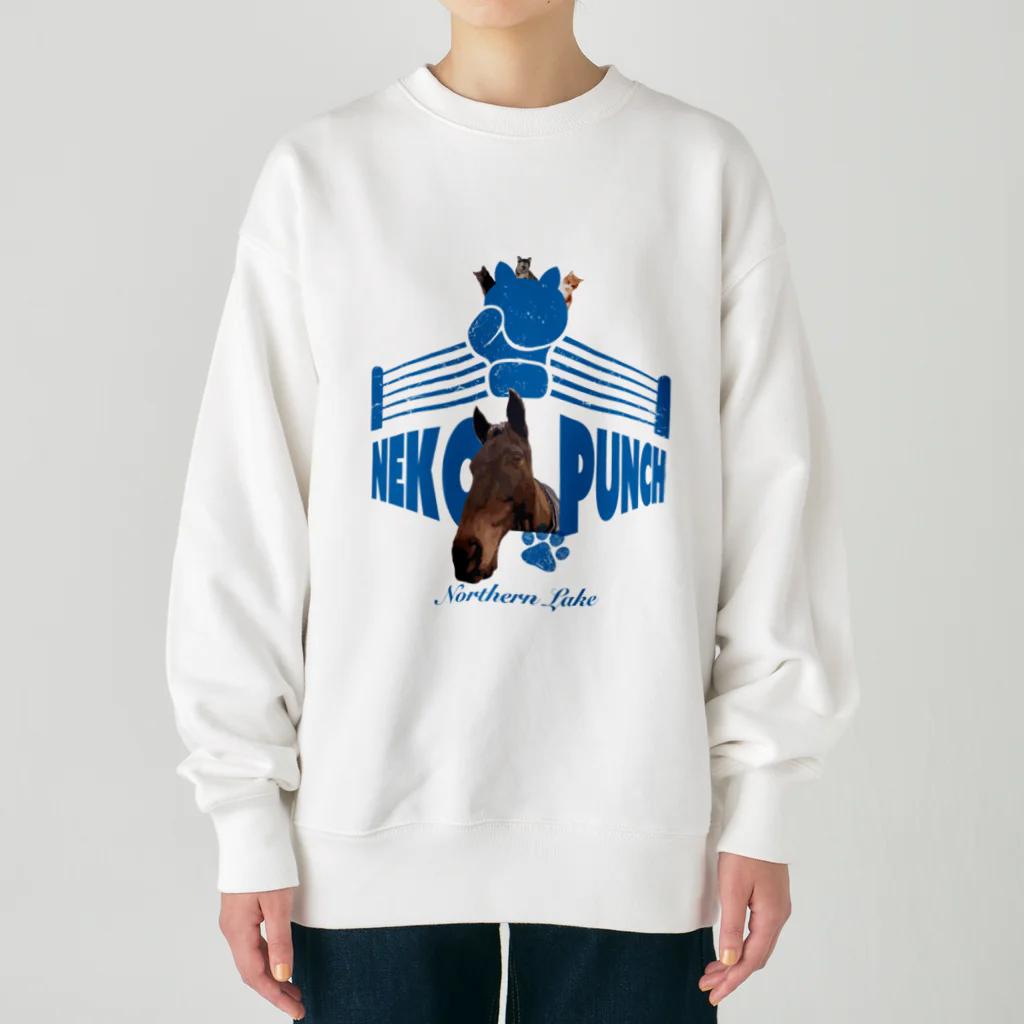 Loveuma. official shopのPUNCH! PUNCH! NEKO PUNCH! by NLD Heavyweight Crew Neck Sweatshirt