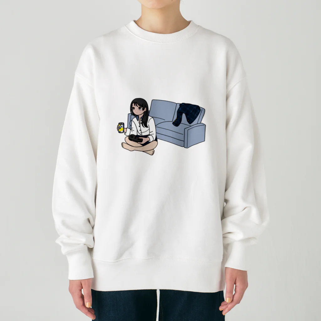 アル中のゆちル Heavyweight Crew Neck Sweatshirt