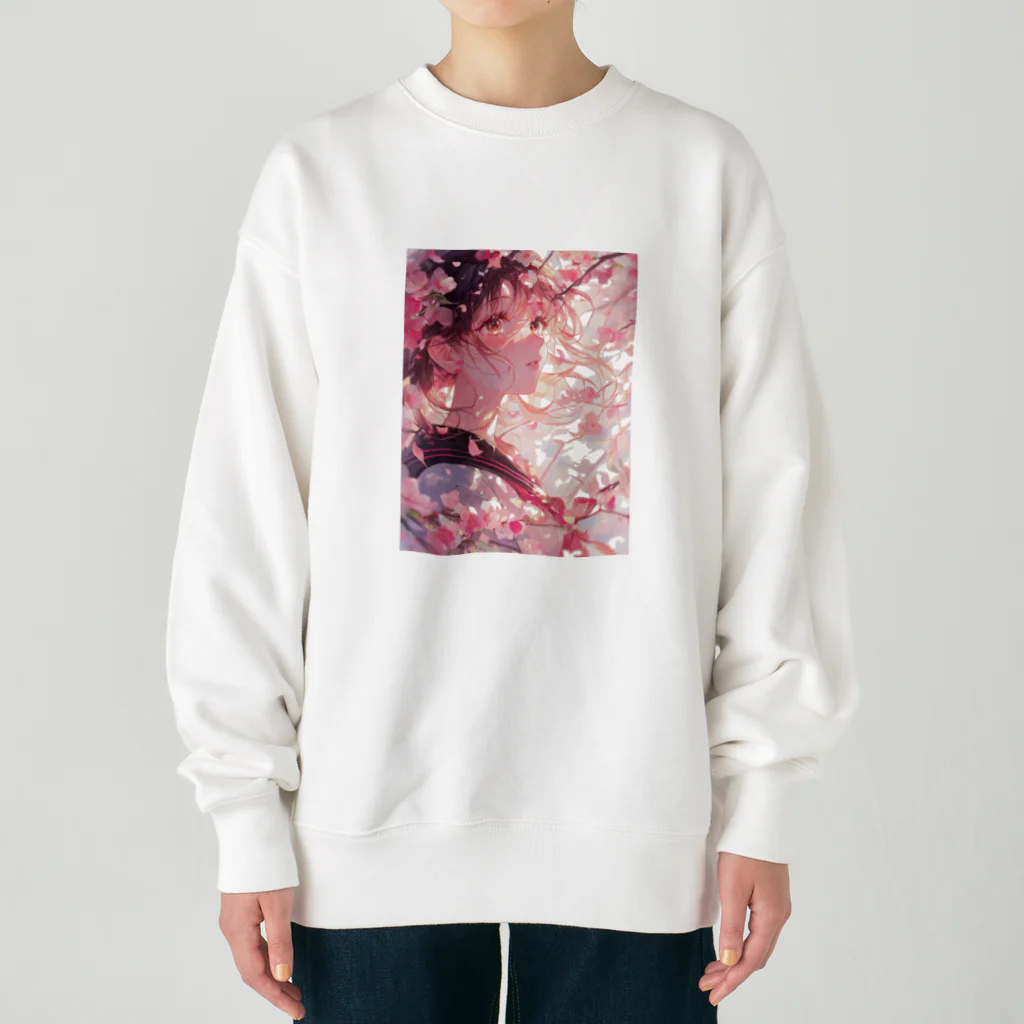 AQUAMETAVERSEの桜と私ラフルール1859 Heavyweight Crew Neck Sweatshirt