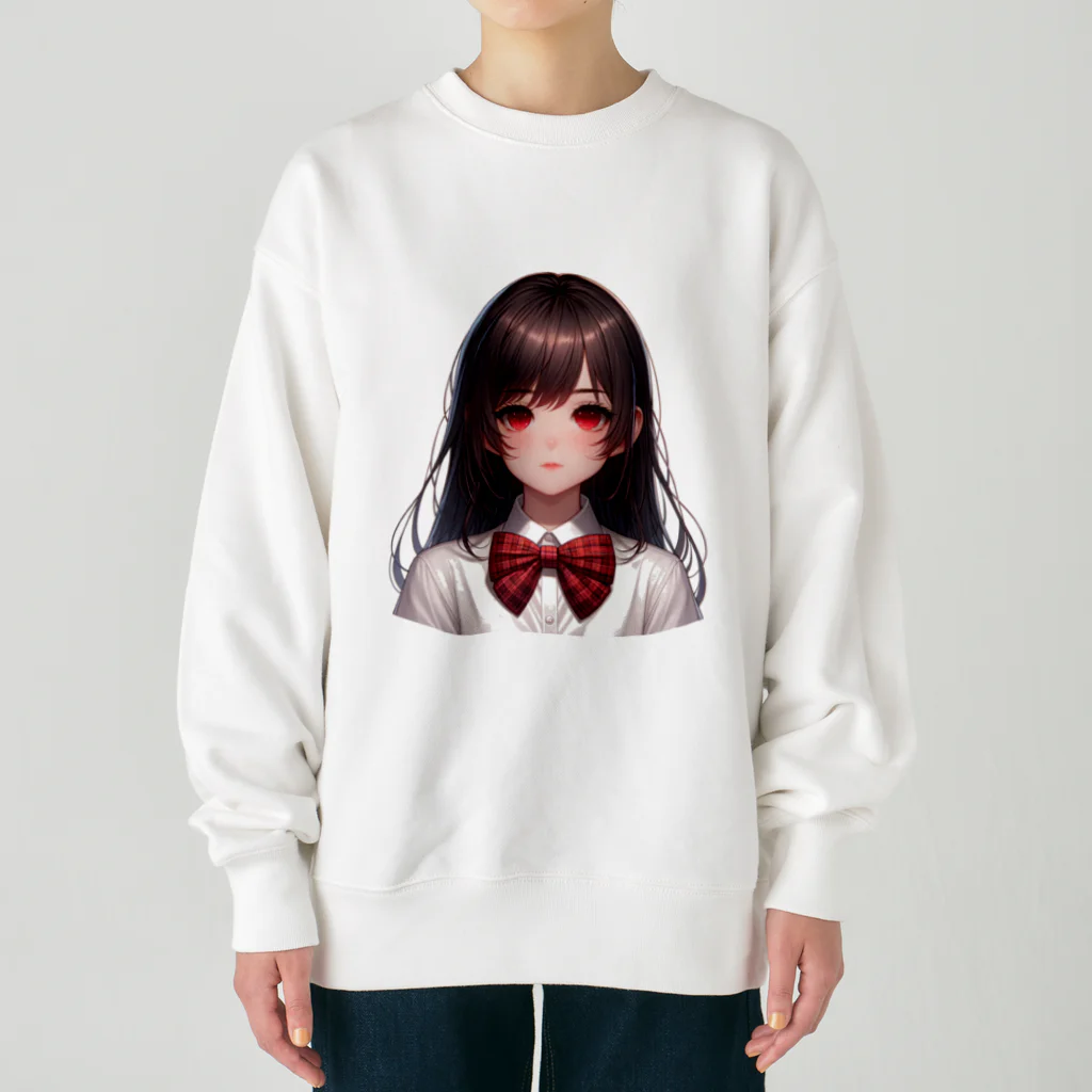 AIchan（AIイラスト）の愛081 Heavyweight Crew Neck Sweatshirt