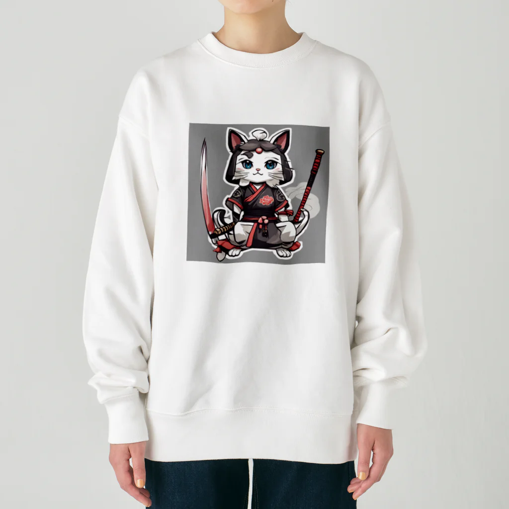 michael−skショップの猫侍 Heavyweight Crew Neck Sweatshirt