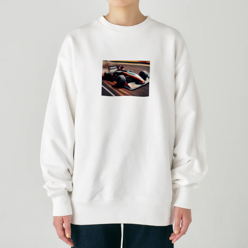 Kamumaのレーシングカーのスリリングな一瞬 Heavyweight Crew Neck Sweatshirt