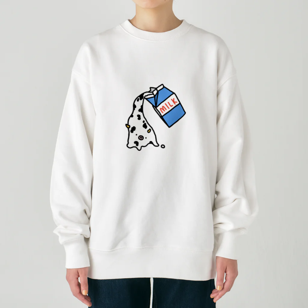 んぺぺの“牛”乳 Heavyweight Crew Neck Sweatshirt