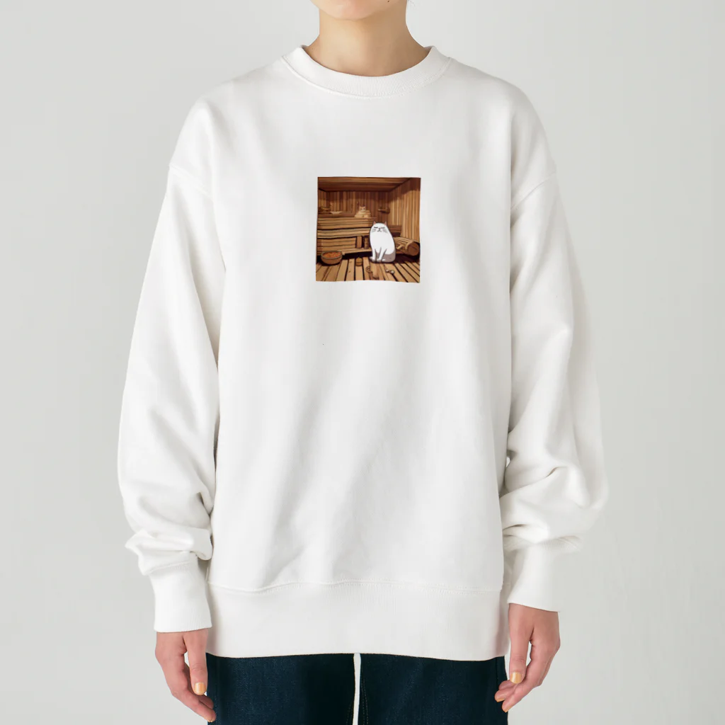 yosshiyyのぶさかわ猫 Heavyweight Crew Neck Sweatshirt