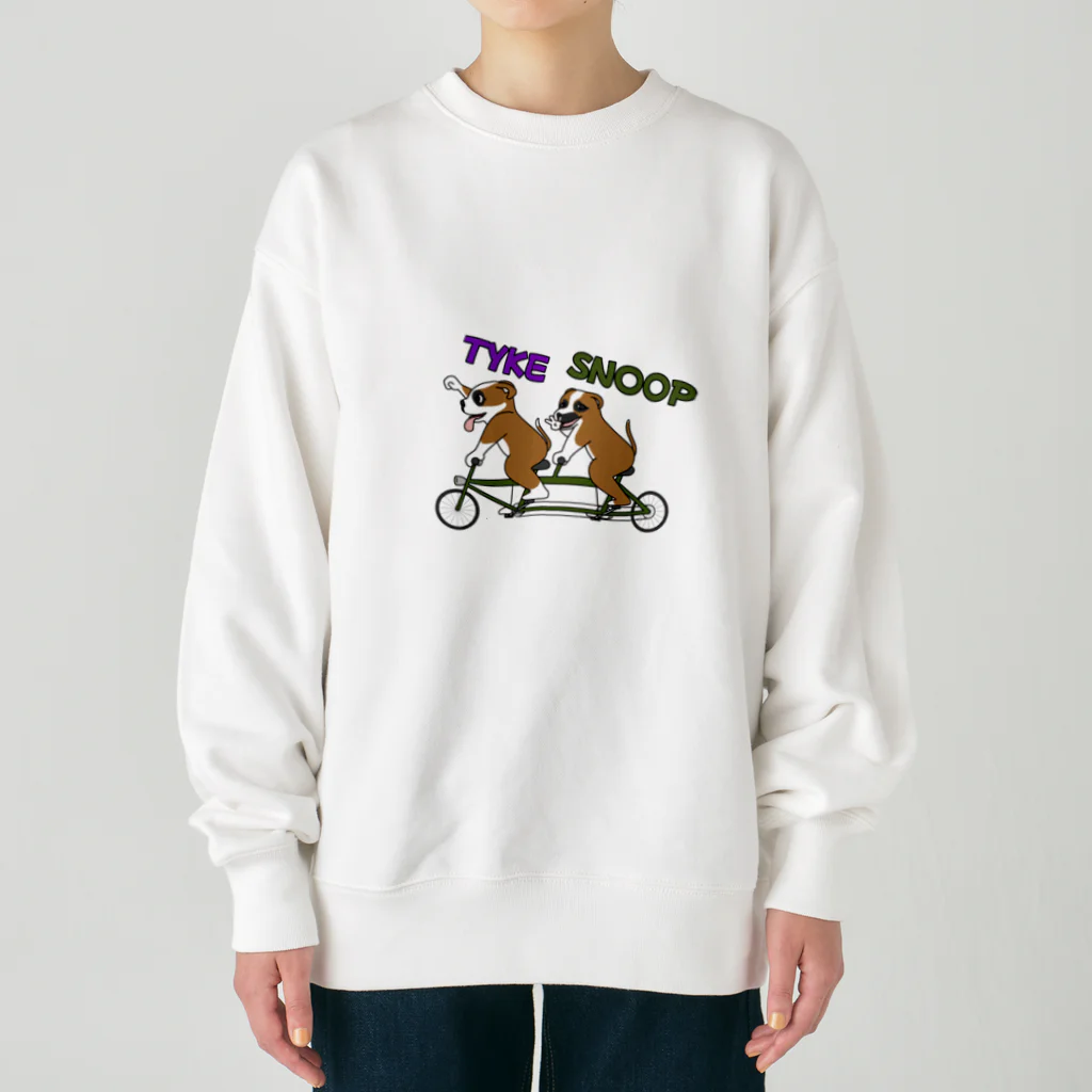 ぱぐもどきの2人乗りのふたり Heavyweight Crew Neck Sweatshirt