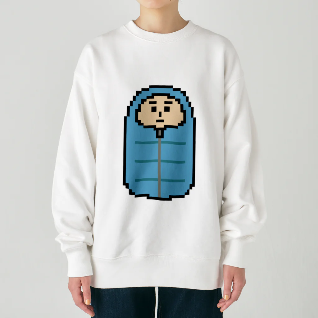 ムエックネの寝袋（ドット絵） Heavyweight Crew Neck Sweatshirt