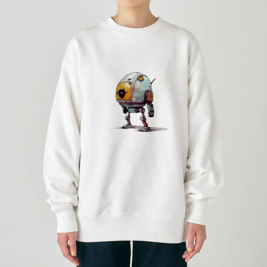 Sachi0625のレトロ戦闘ロボットＲ Heavyweight Crew Neck Sweatshirt