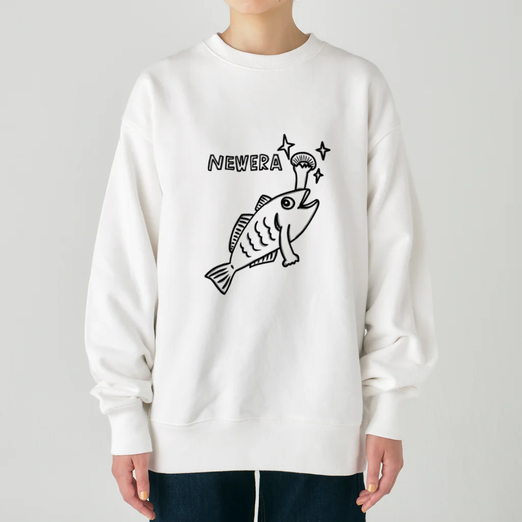 ヒロシオーバーダイブのニューエラ/NEWERA Heavyweight Crew Neck Sweatshirt