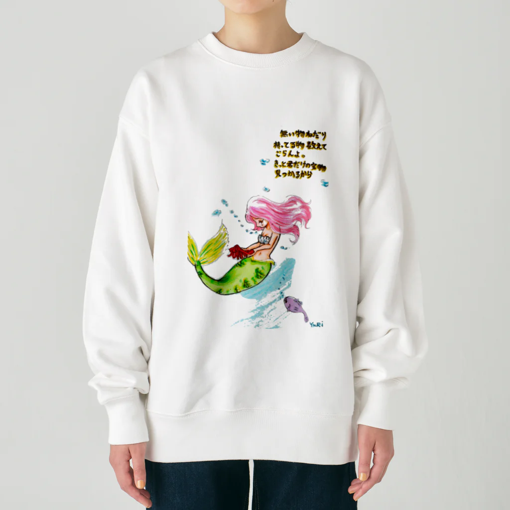 yuritomeのマーメイド_ユリ作品3 Heavyweight Crew Neck Sweatshirt