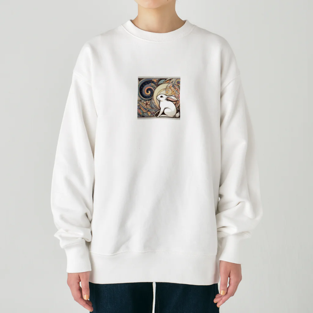 tearai-ugaiのヌーボーウサギ Heavyweight Crew Neck Sweatshirt