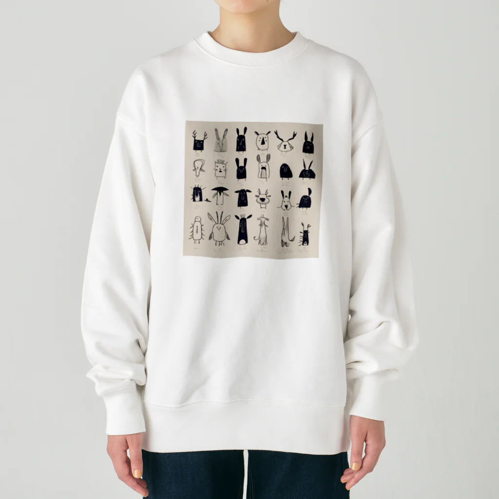 crpのふしぎないきもの Heavyweight Crew Neck Sweatshirt