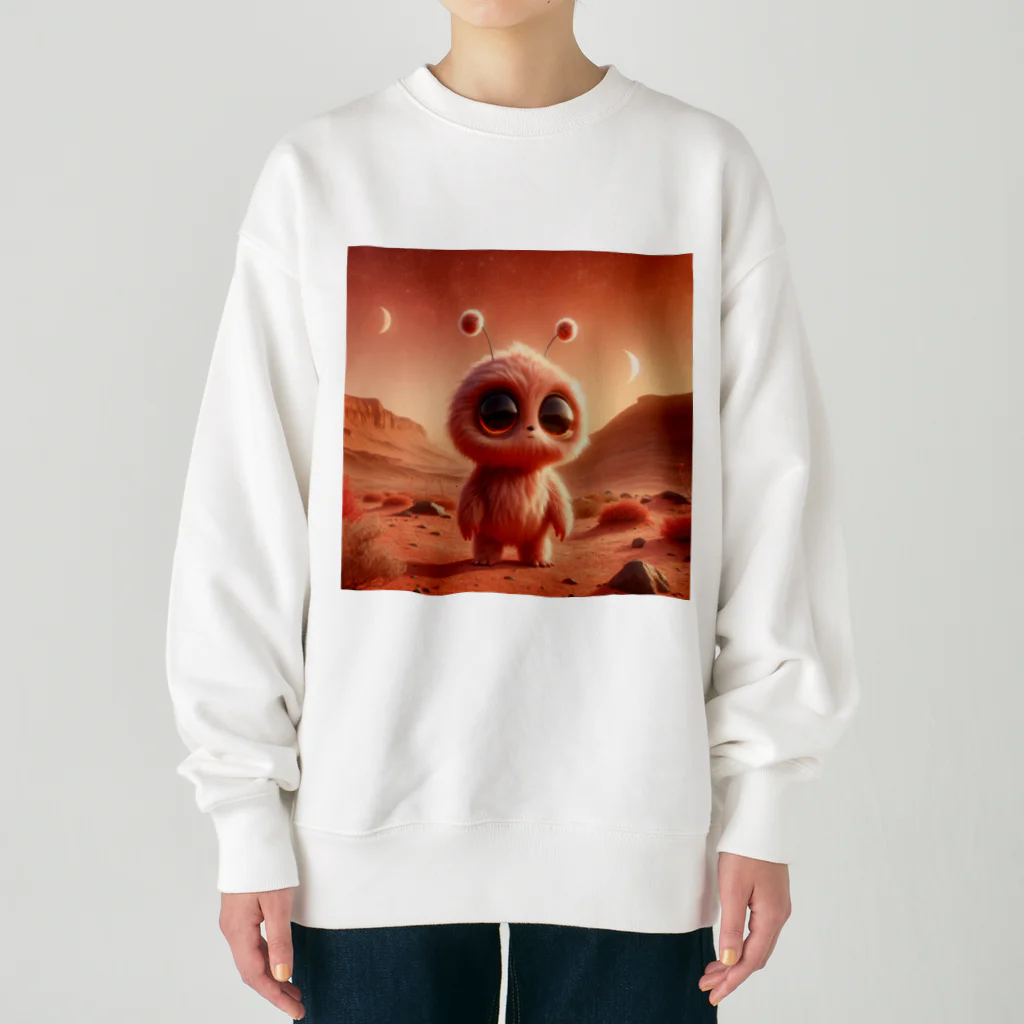 うるちゃんねるの火星で待ってるカセイくん Heavyweight Crew Neck Sweatshirt