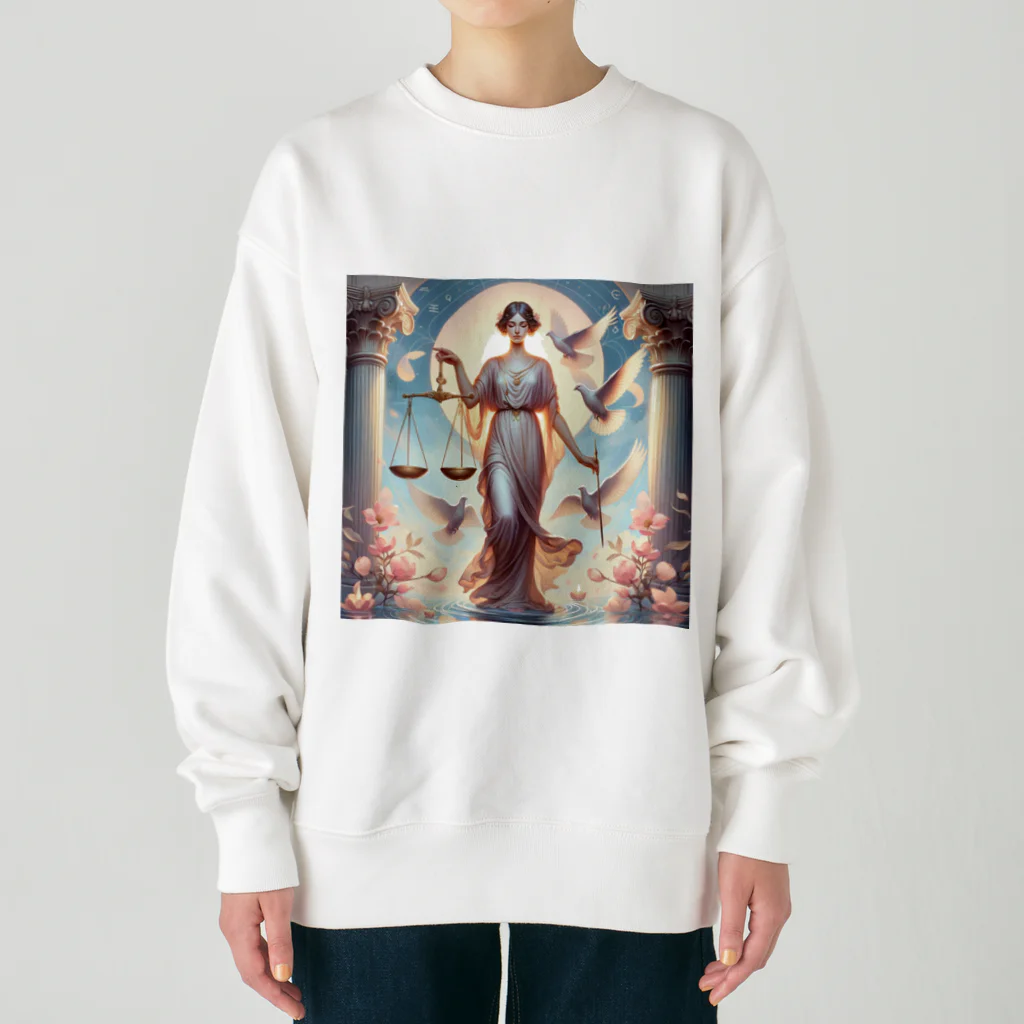 われらちきゅうかぞくのLibra 天秤座 Heavyweight Crew Neck Sweatshirt