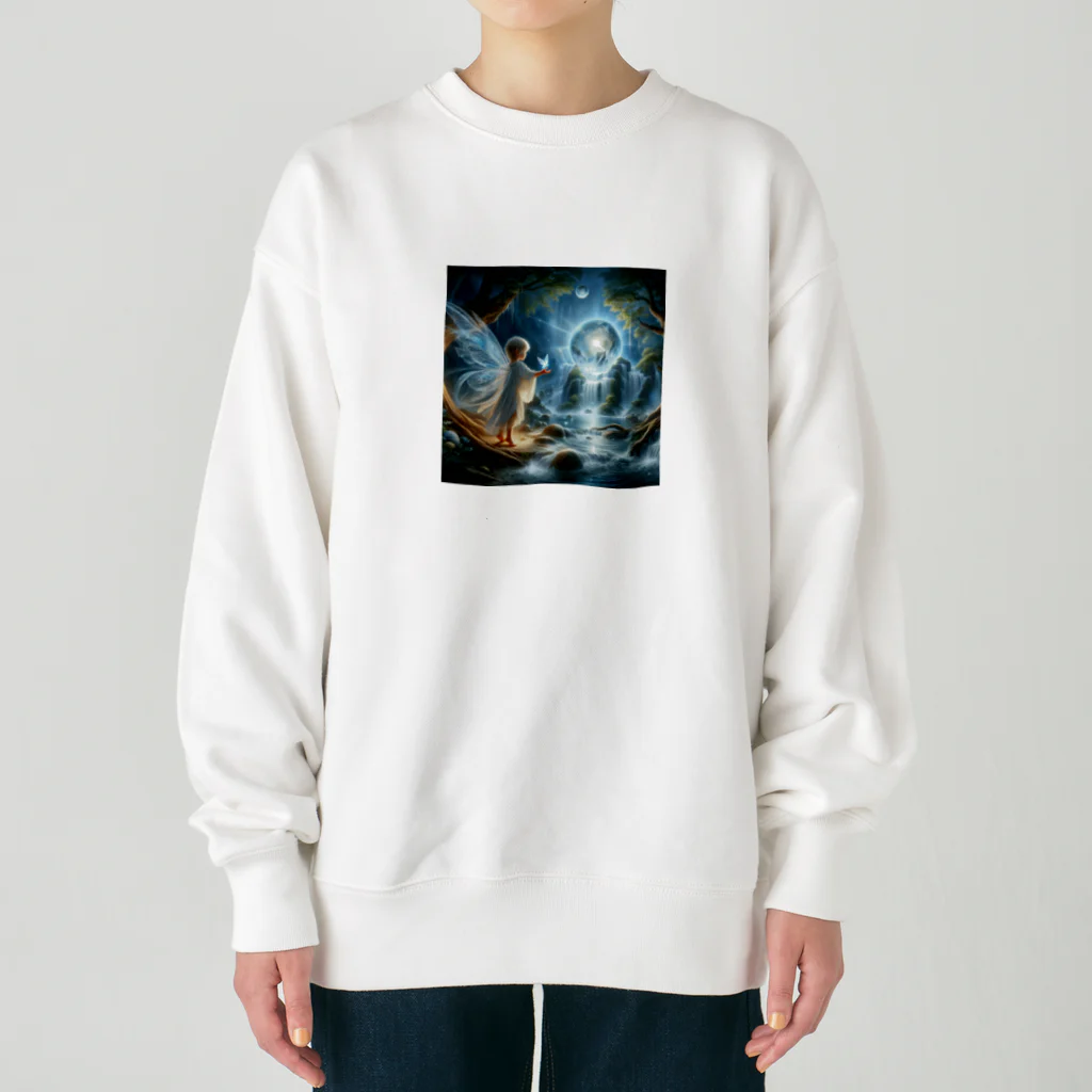 太陽の手の水の妖精 Heavyweight Crew Neck Sweatshirt