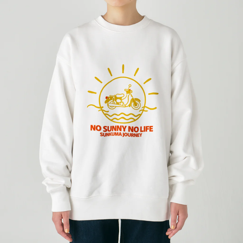 sunkuma_journeyのNO SUNNY NO LIFE Heavyweight Crew Neck Sweatshirt