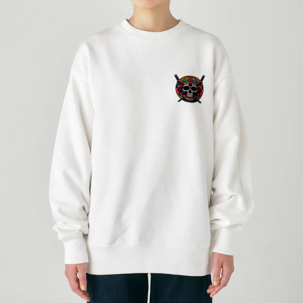 kuramoのカラベラ・スカル Heavyweight Crew Neck Sweatshirt