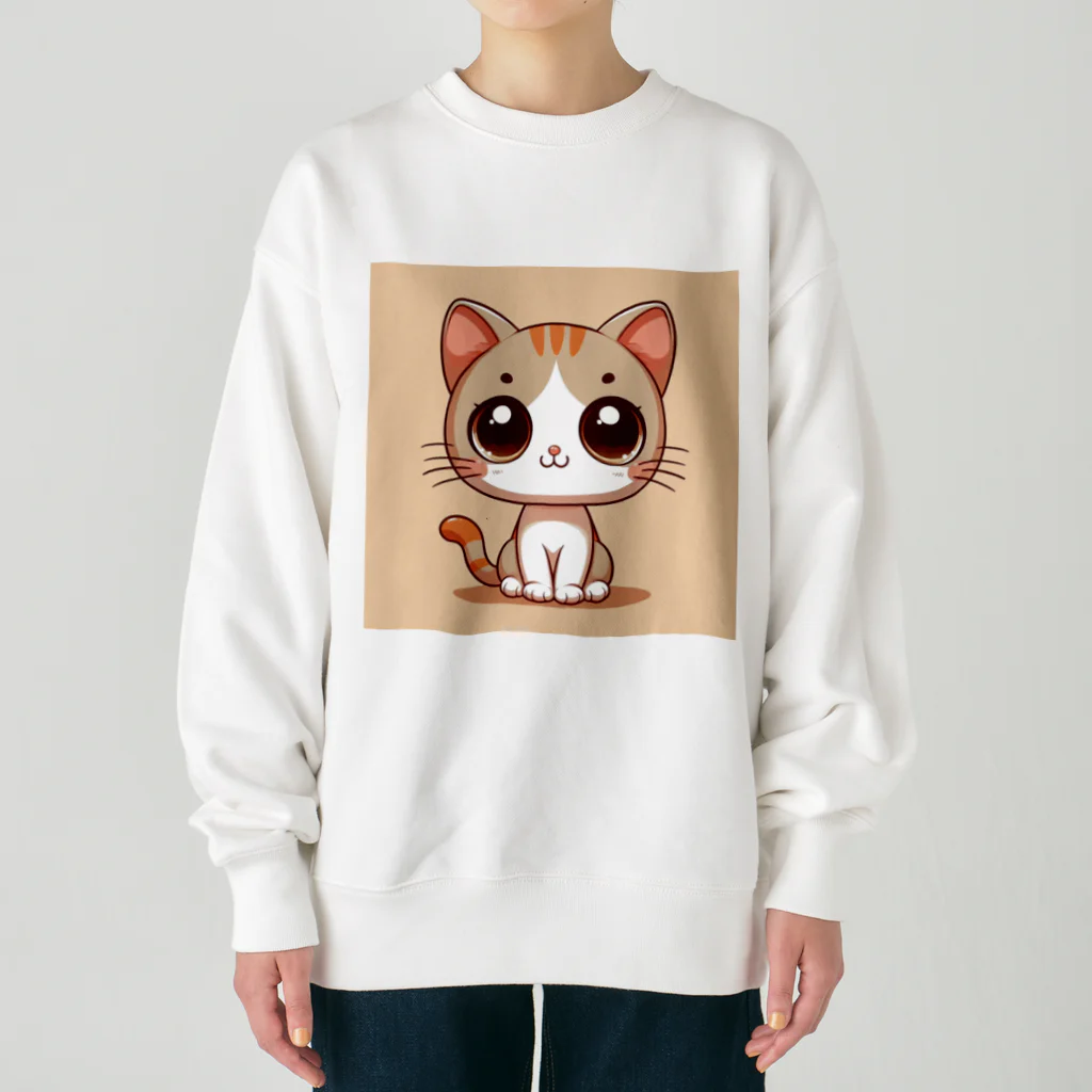 yos-1292583のねこニコばん Heavyweight Crew Neck Sweatshirt