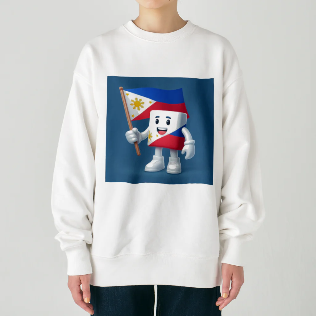 happiness_shopの２０２４　フィリピンキャラの決定版 Heavyweight Crew Neck Sweatshirt