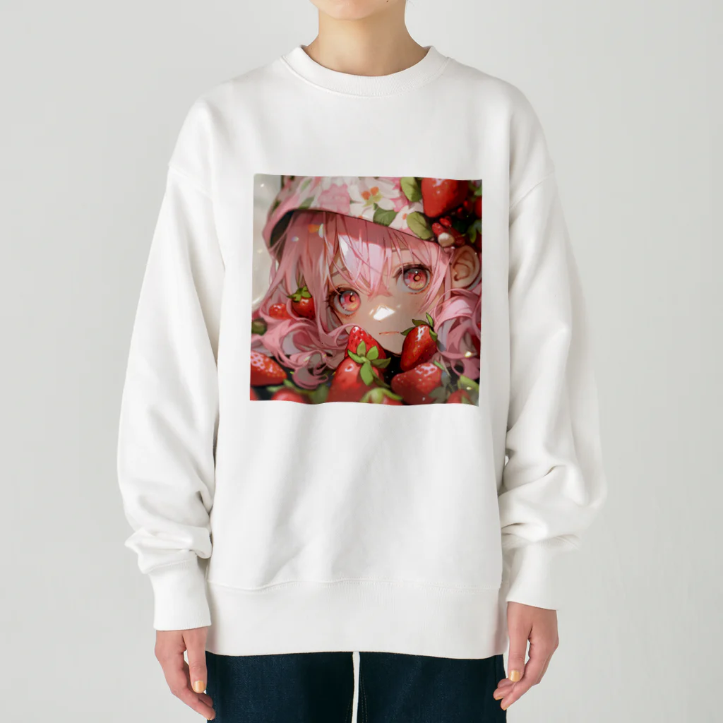 ぶーたんのいちごの夢幻 Heavyweight Crew Neck Sweatshirt