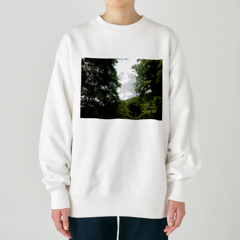 モニアショップの緑　写真 Heavyweight Crew Neck Sweatshirt