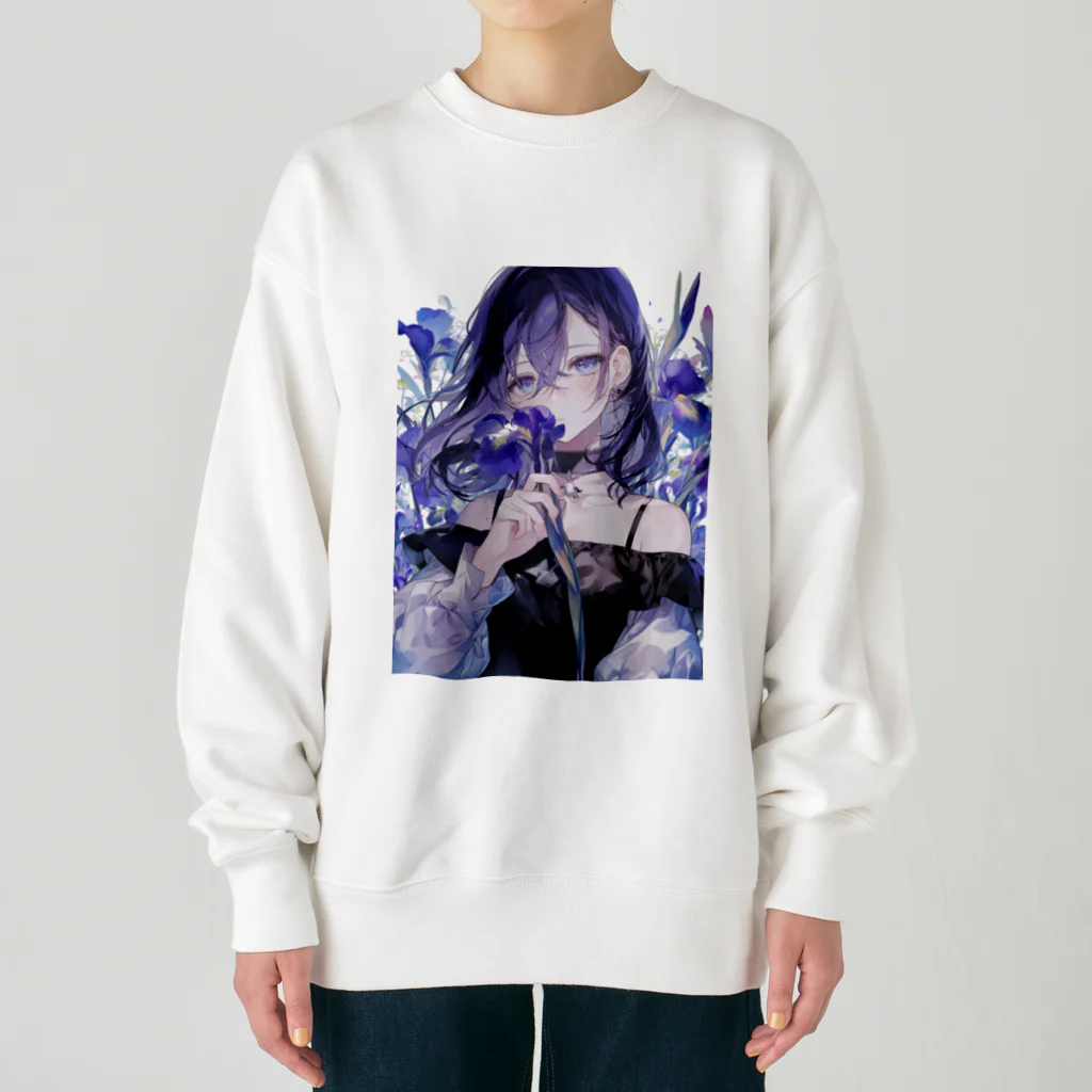 AQUAMETAVERSEの花菖蒲の優美な香り　BLUE PLUM  691 Heavyweight Crew Neck Sweatshirt