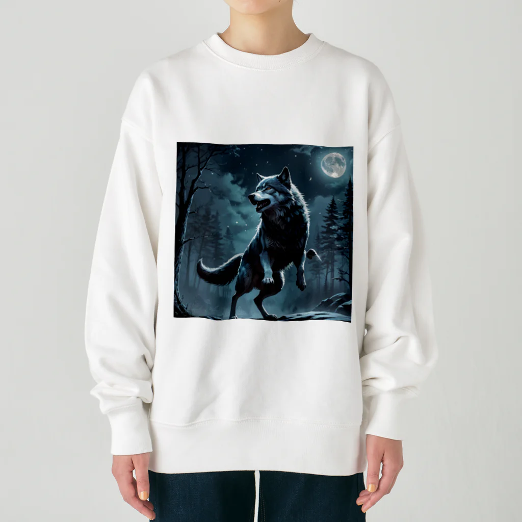 HUNTING DOGSのMoon Wolf Heavyweight Crew Neck Sweatshirt