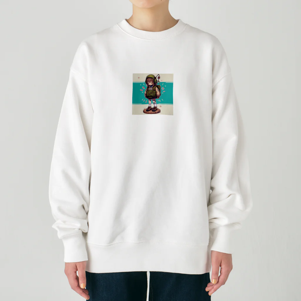 77 NOAの地雷系女子 Heavyweight Crew Neck Sweatshirt