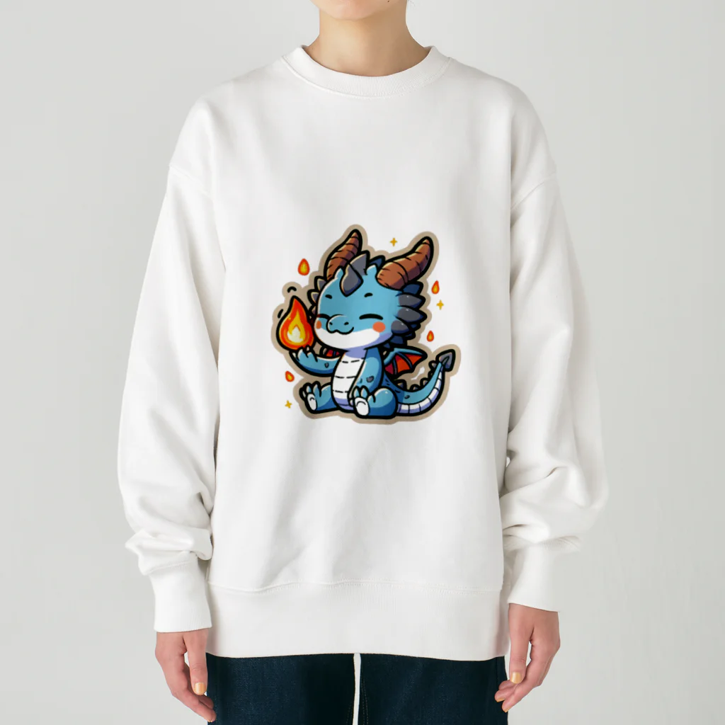 scarlet358のドラゴンくん Heavyweight Crew Neck Sweatshirt