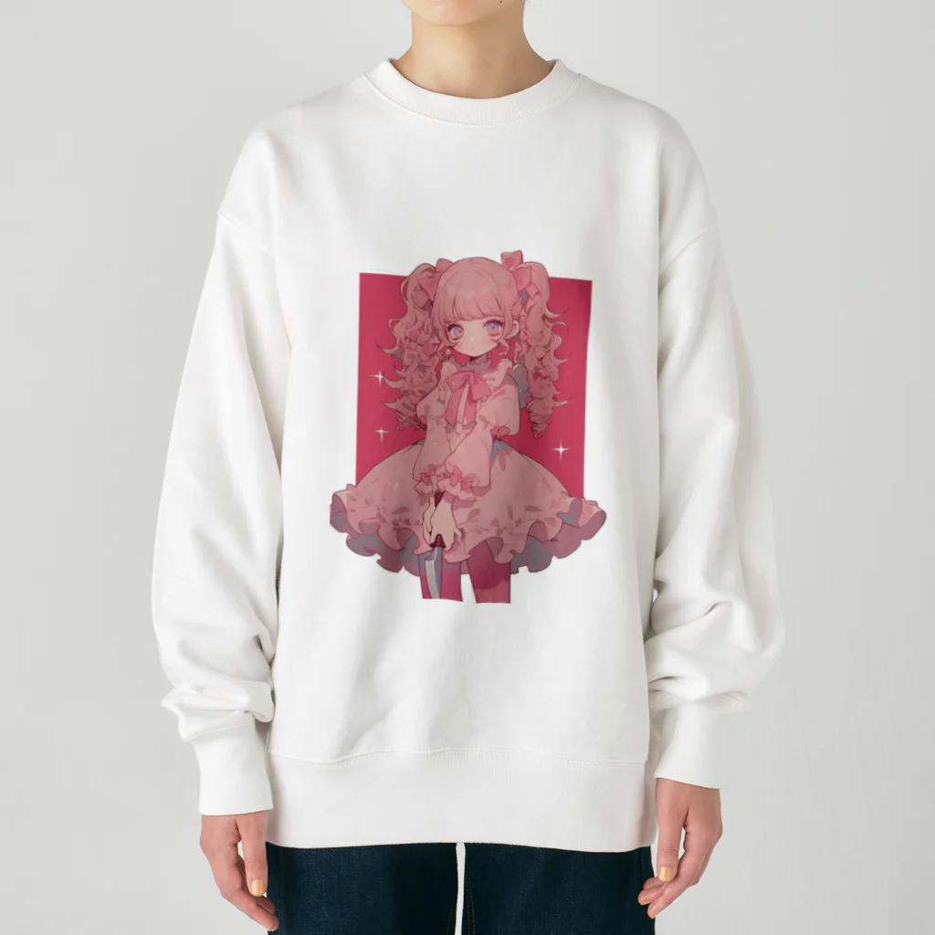 FRILLMONSTARのフリルモンスター PINK Heavyweight Crew Neck Sweatshirt