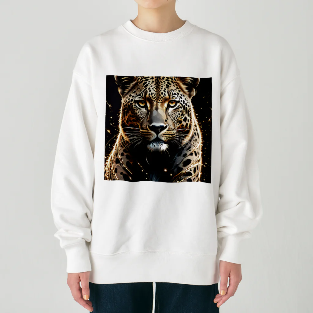 ritomomijiのヒョウ6 Heavyweight Crew Neck Sweatshirt