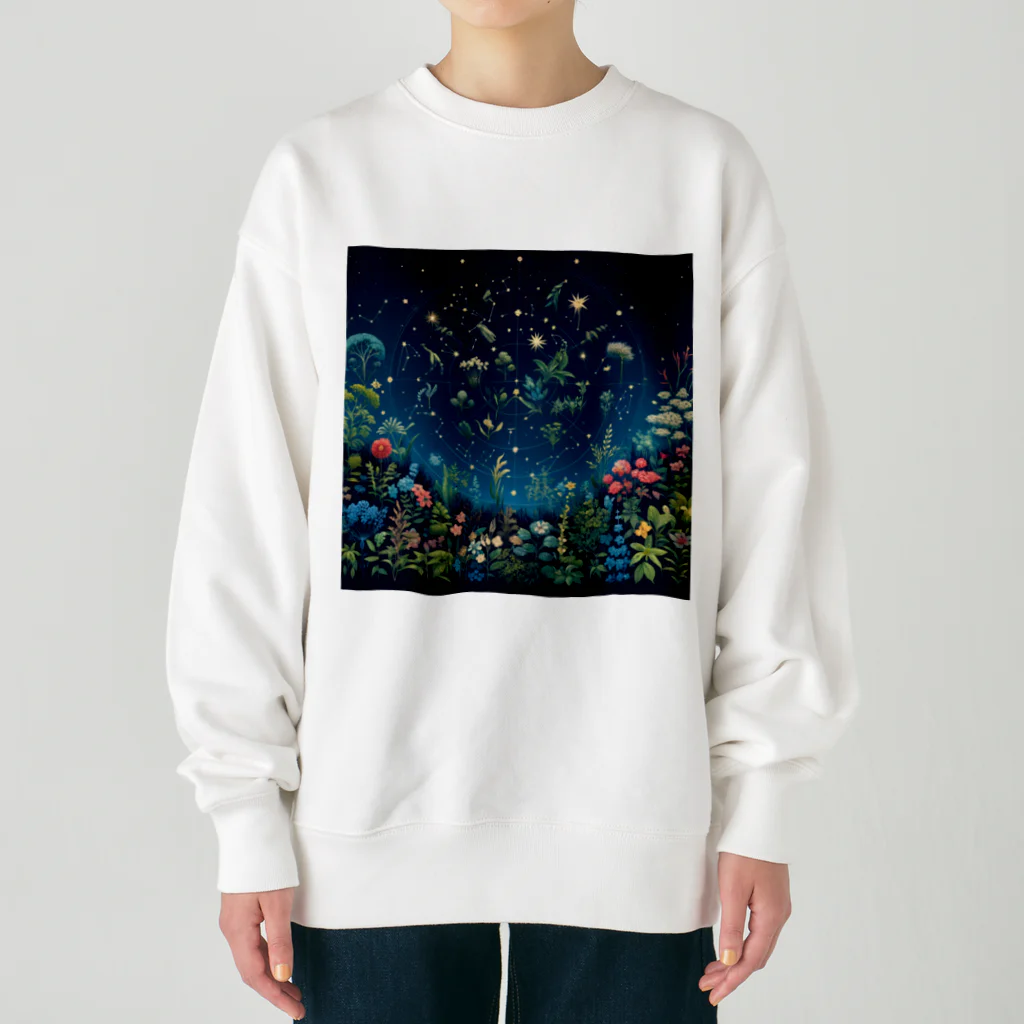 0denkundesuの星彩植譜 Heavyweight Crew Neck Sweatshirt