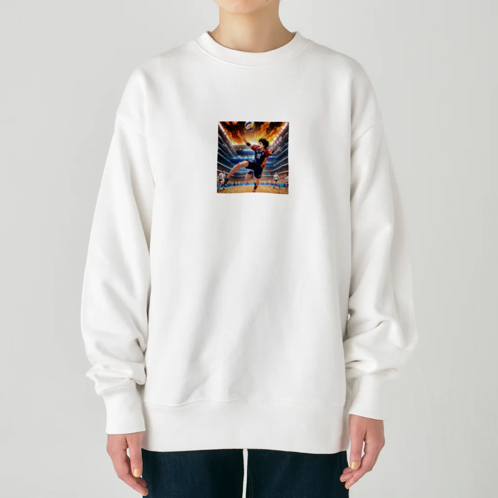 しんすけのバレーボール Heavyweight Crew Neck Sweatshirt