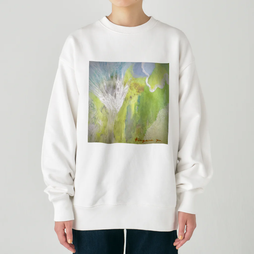 kirokokeshiの氷の世界に桜が咲く Heavyweight Crew Neck Sweatshirt