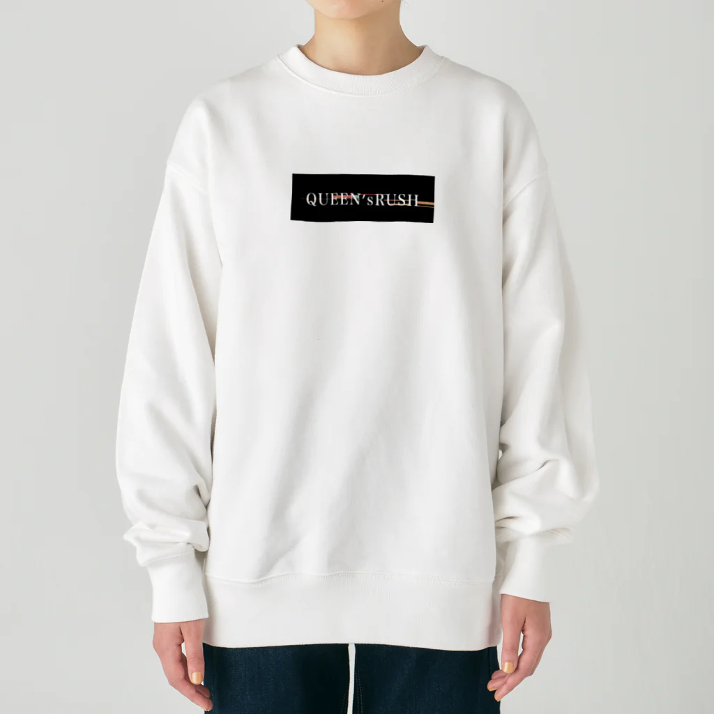 QUEEN’ｓRUSHのQUEEN'S RUSHロゴマーク1 Heavyweight Crew Neck Sweatshirt