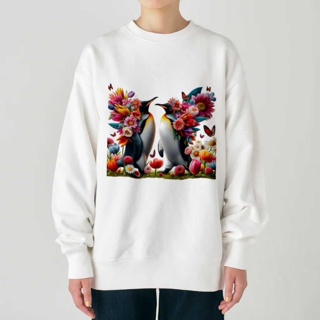 zenjoyのフラワーペンギン Heavyweight Crew Neck Sweatshirt