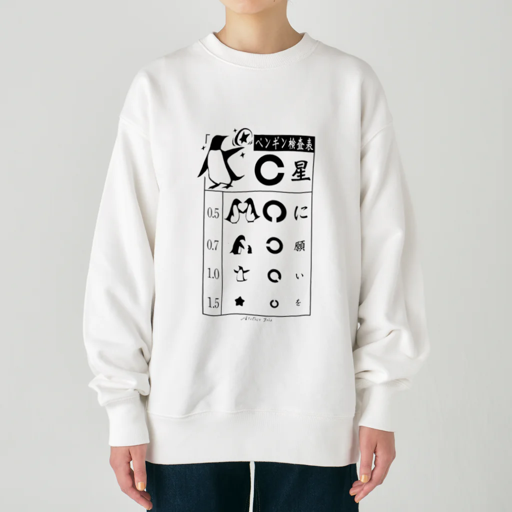 アトリエアイリスのペンギン検査表2 Heavyweight Crew Neck Sweatshirt