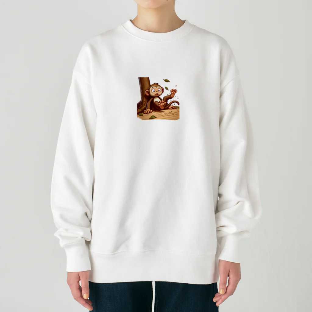 K'ramaの猿も木から落ちるB Heavyweight Crew Neck Sweatshirt