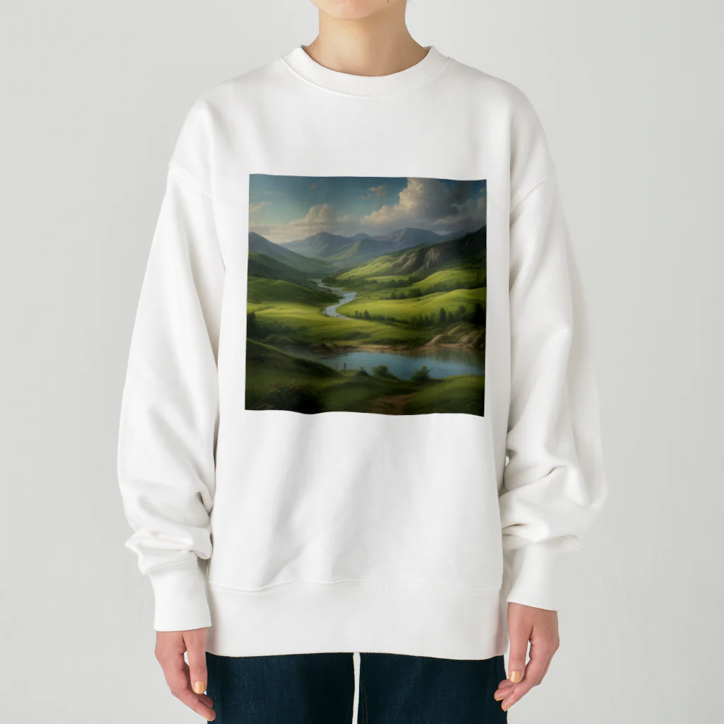 ISEN5の山の風景 Heavyweight Crew Neck Sweatshirt