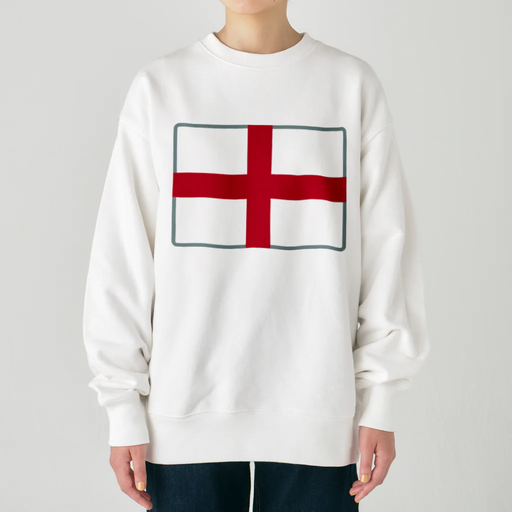 お絵かき屋さんのイングランドの国旗 Heavyweight Crew Neck Sweatshirt