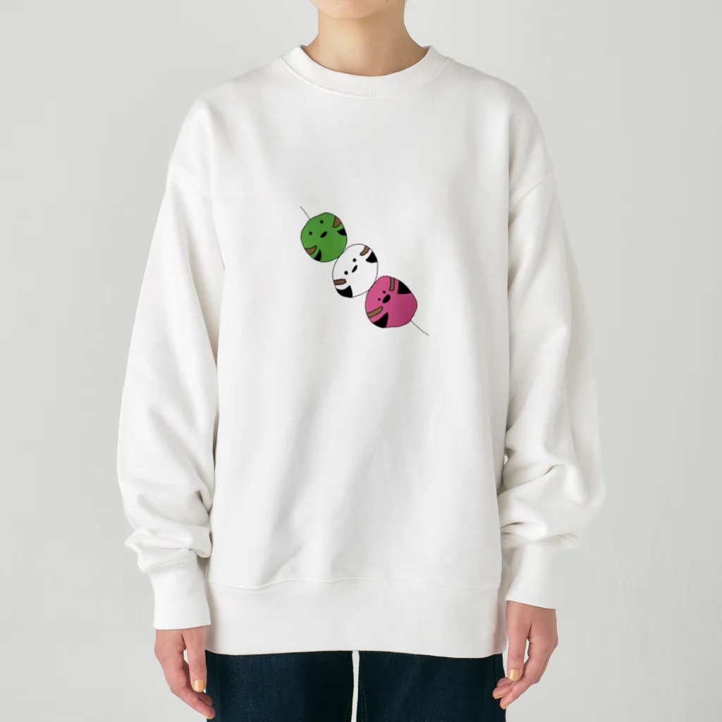 holly_birdsの【ばーず】シマエナガ団子 Heavyweight Crew Neck Sweatshirt