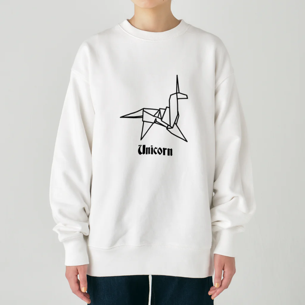 stereovisionのユニコーンの折り紙 Heavyweight Crew Neck Sweatshirt