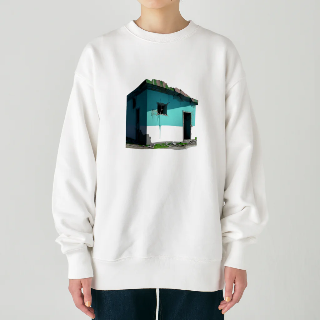 Buildingsの廃墟 12 Heavyweight Crew Neck Sweatshirt