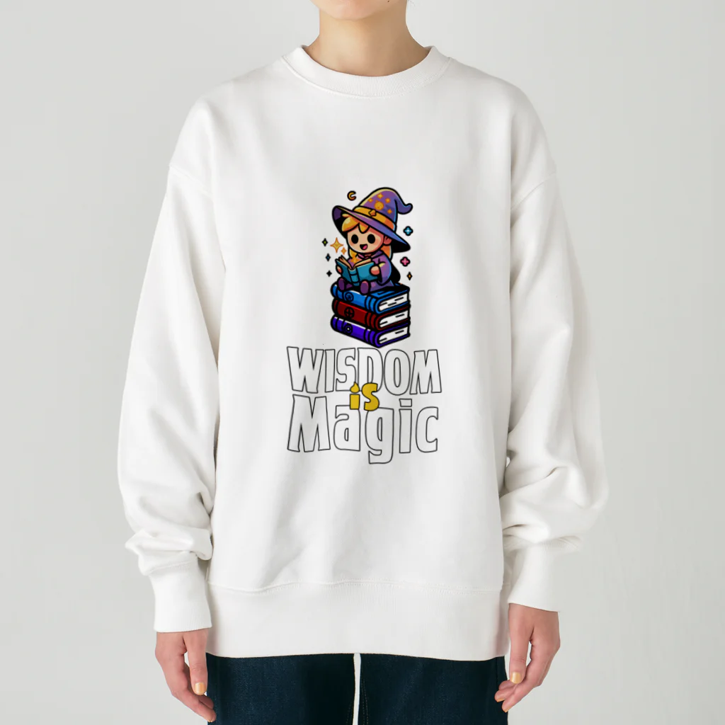 Stylo Tee Shopの知恵は魔法の魔女 Heavyweight Crew Neck Sweatshirt