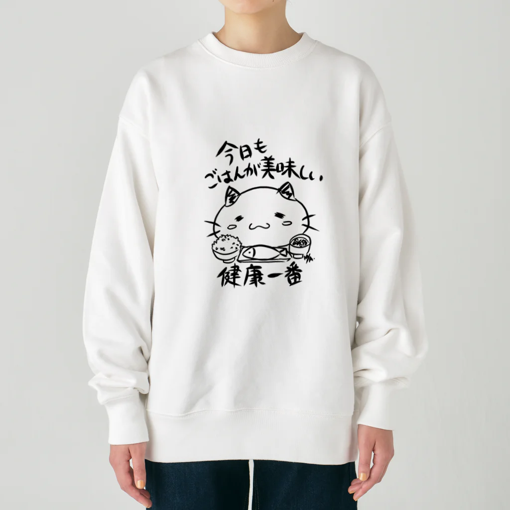 asumi_misaの猫のぽてと　 Heavyweight Crew Neck Sweatshirt