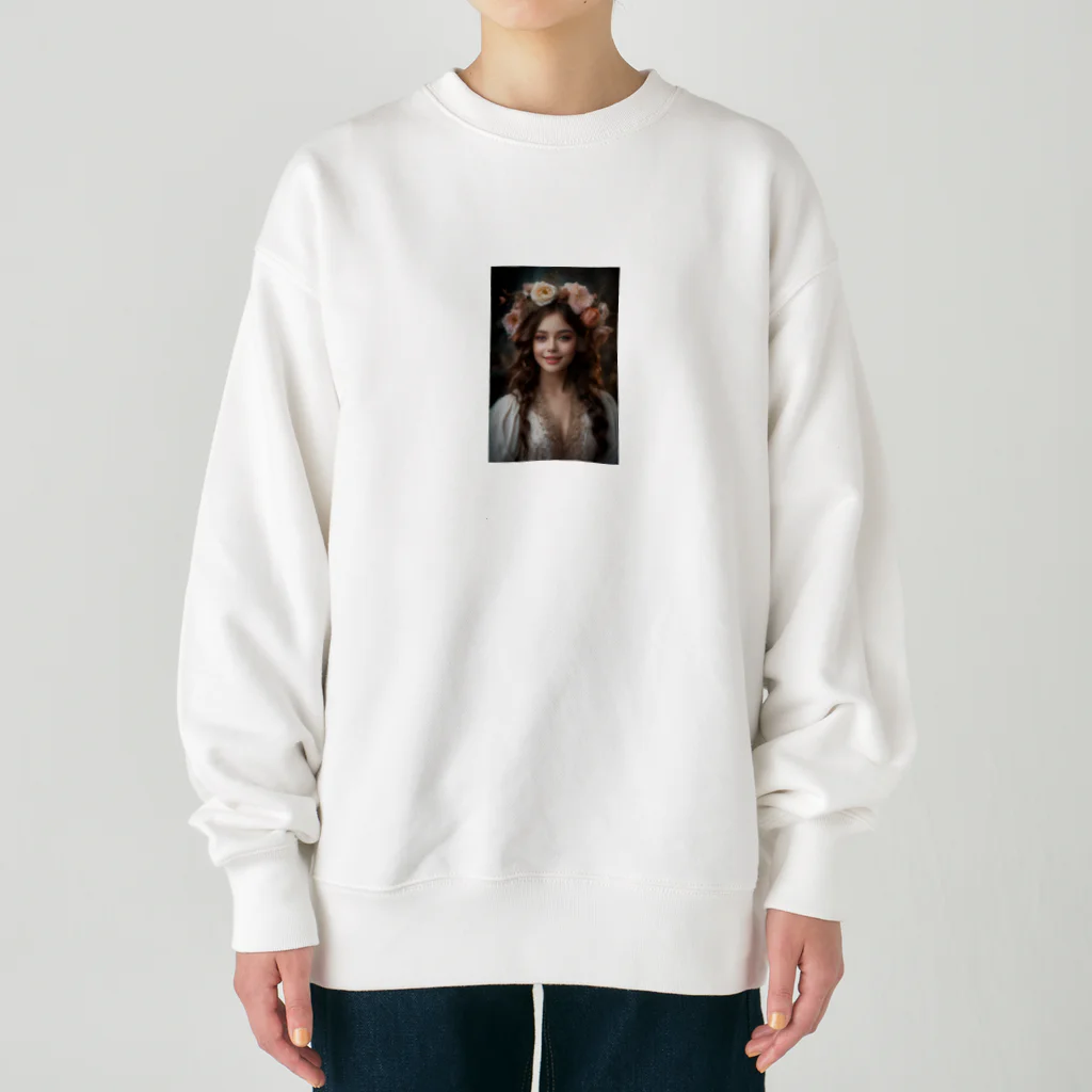 AQUAMETAVERSEの美しい華女神 アメジスト 2046 Heavyweight Crew Neck Sweatshirt